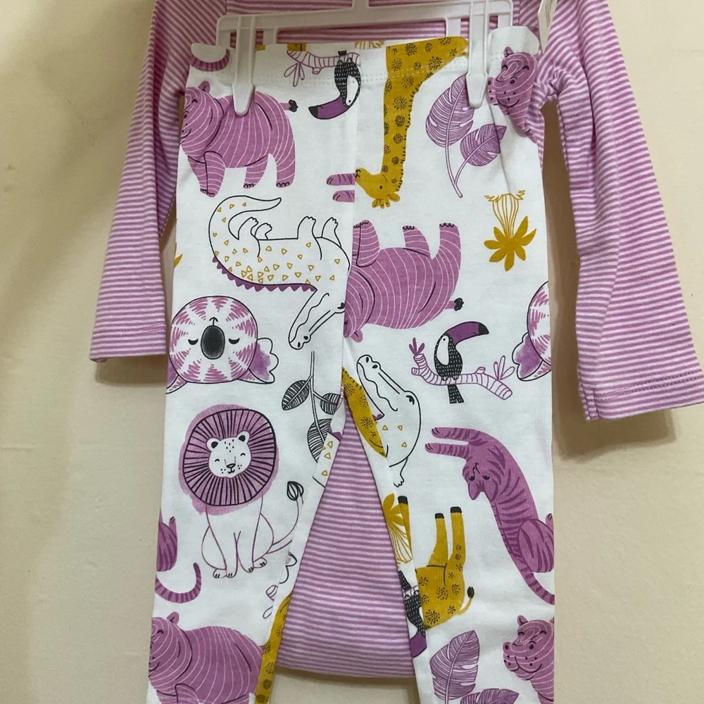 Carter's‎ Lavender and White Striped Bodysuit